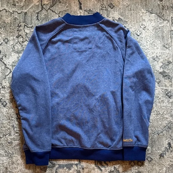 Mitchell & Ness Blue Buffalo Sabres Vintage Sweater Jacket - Picture 5 of 5